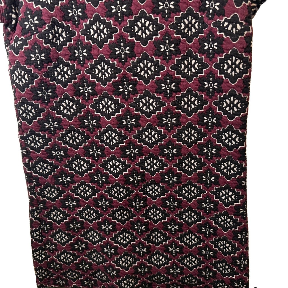 LOFT Outlet Women's Petite S Purple Quilted Geometric Shift Dress Whimsigoth - Picture 5 of 10